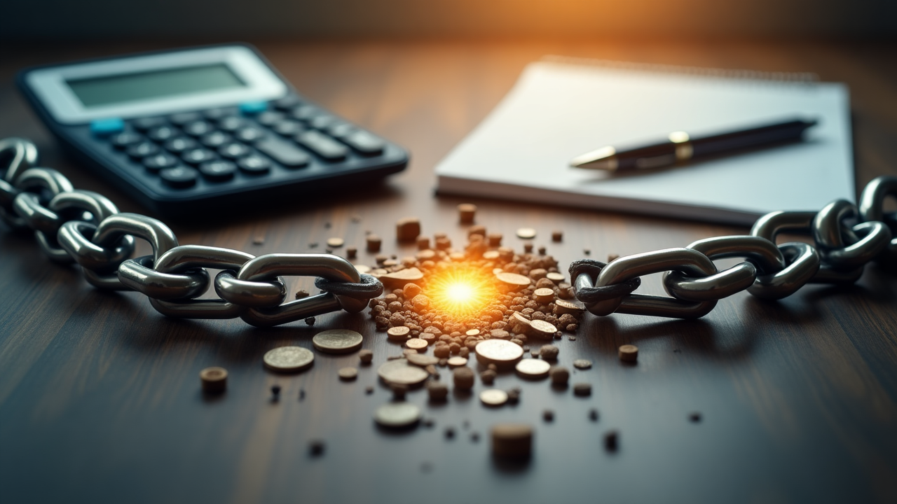 Debt management concept